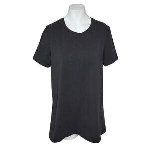 COS Womens Cotton High Low Top Size Small Black
